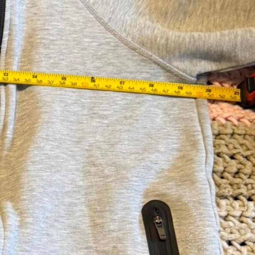 Nike Tech Fleece Asymmetrical Hoodie Gray XS Women Zip Athletic Jacket - Picture 6 of 8